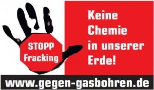 Logo - Stopp Fracking - Keine Chemie in unsere Erde - www.gegen-gasbohren.de