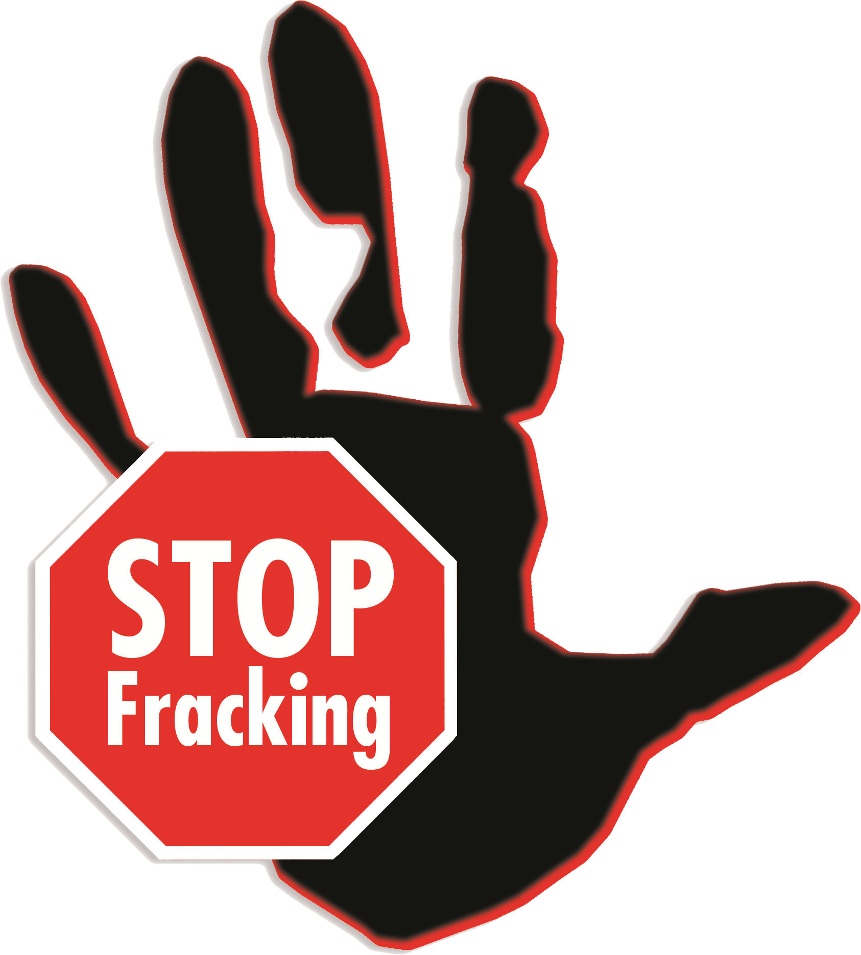 Stop Fracking-Hand