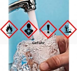Methylcyclohexan kontaminierte in West Virginia das Trinkwasser von 300.000. Gefahrstoffzeichen n.CLP