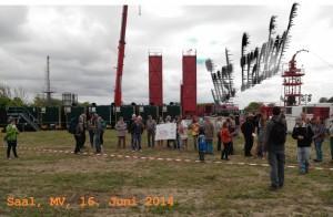 Demo an der Bohrung Barth11 bei Saal/Vorpommern