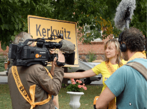 Möchte nicht abgebaggert werden: Einwohnerin von Kerkwitz