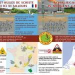 Mehrsprachige Flyer der europäischen Initiativen gegen Fracking - Frankreich und Niederlande