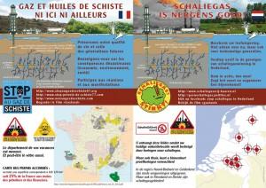 Mehrsprachige Flyer der europäischen Initiativen gegen Fracking - Frankreich und Niederlande