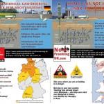 Mehrsprachige Flyer der europäischen Initiativen gegen Fracking - Deutschland und Großbritannien